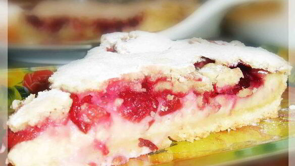 ШАГ 3. баскский пирог с вишней