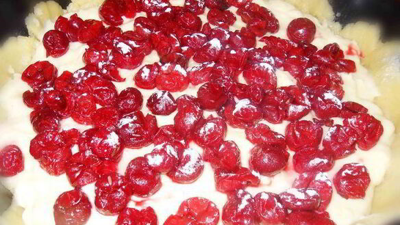 ШАГ 4. баскский пирог с вишней