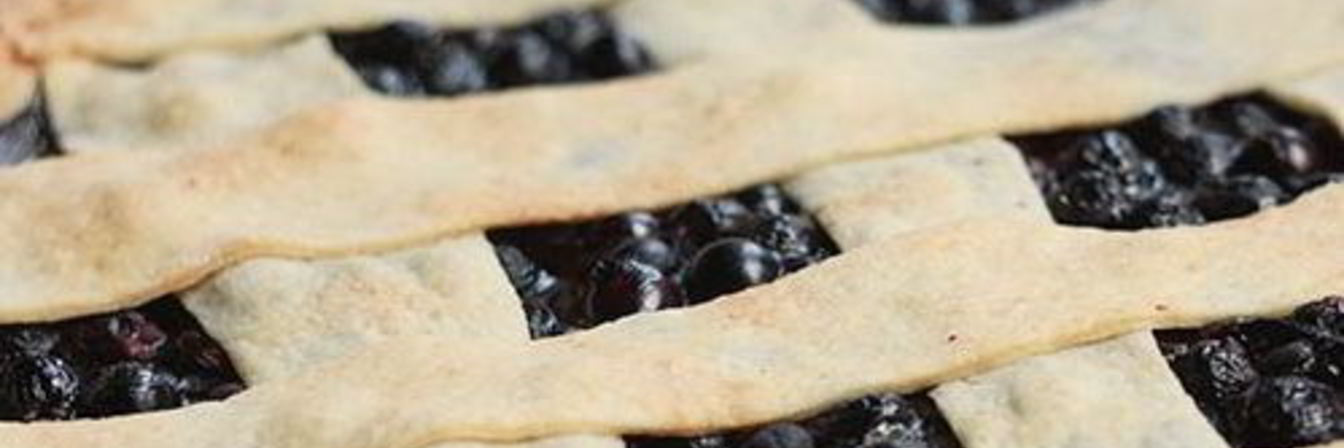 Бездрожжевой черничный пирог