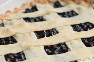 Бездрожжевой черничный пирог