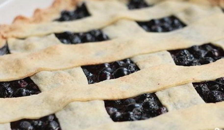 Рецепт бездрожжевой черничный пирог