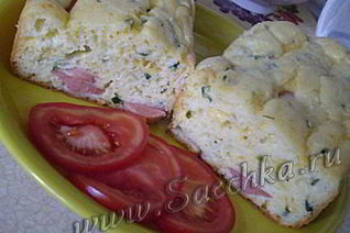 Быстрый сырный пирог