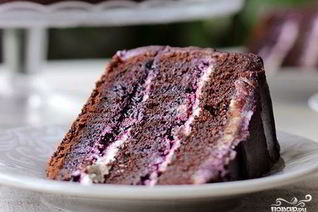 Черничный пирог с шоколадом