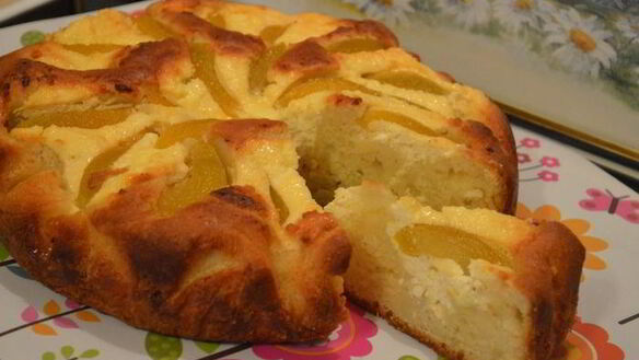 ШАГ 8. домашний пирог творожно-персиковое блаженство