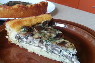 Картофельный пирог с шампиньонами