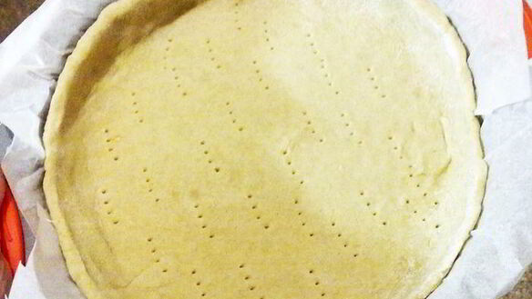 ШАГ 4. киш с фенхелем, цукини и луком