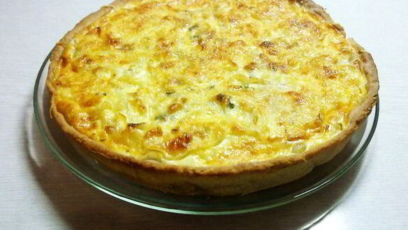 ШАГ 7. киш с фенхелем, цукини и луком