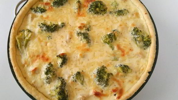 ШАГ 6. киш с курицей и брокколи