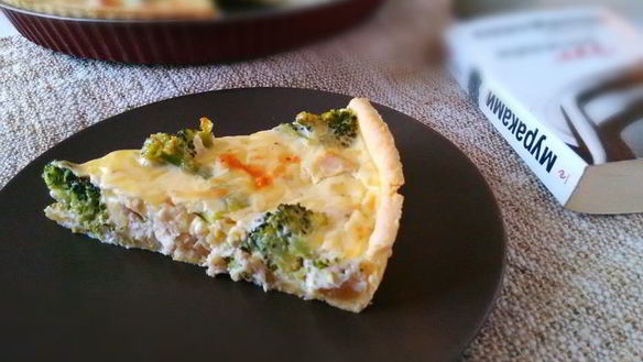 ШАГ 7. киш с курицей и брокколи
