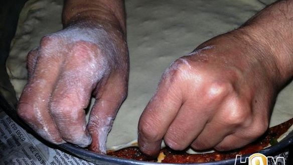 ШАГ 8. кыймалы берек — турецкий пирог с мясом