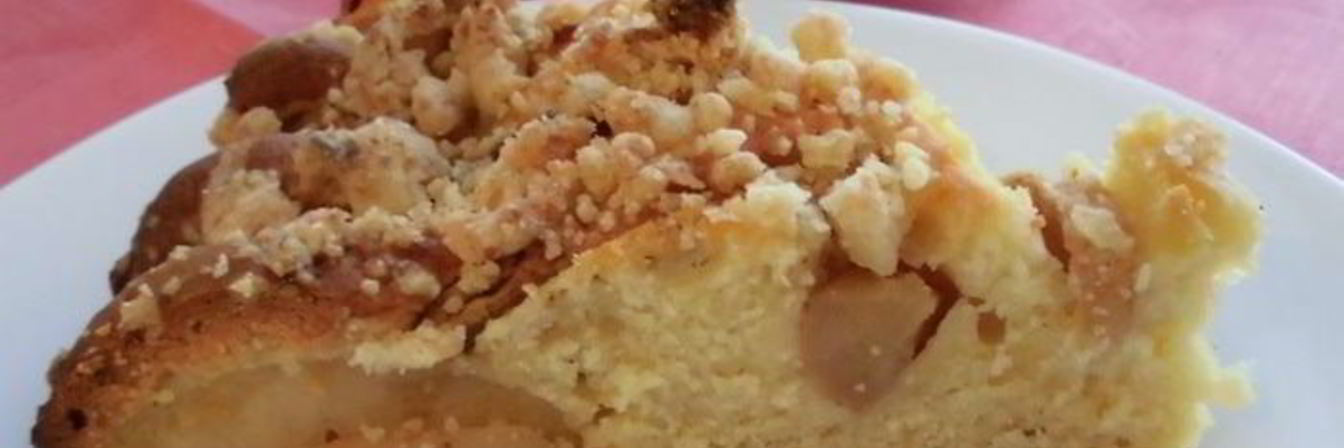 Легкий яблочный пирог