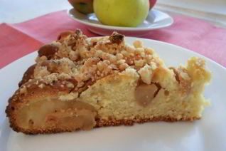 Легкий яблочный пирог