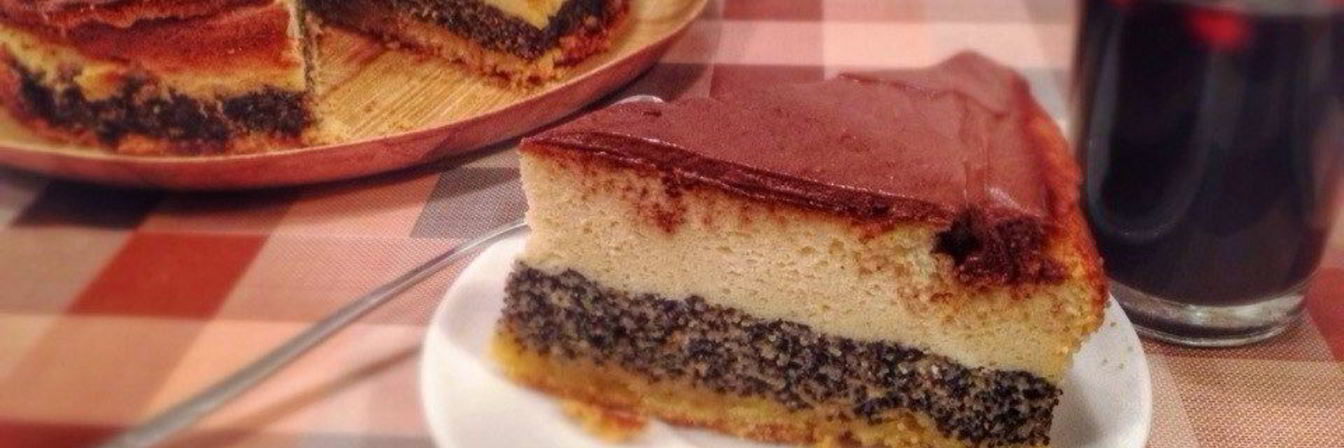 Маково-творожный пирог