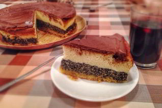 Маково-творожный пирог