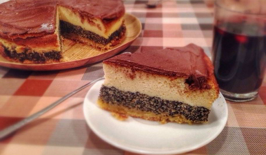 Рецепт маково-творожный пирог