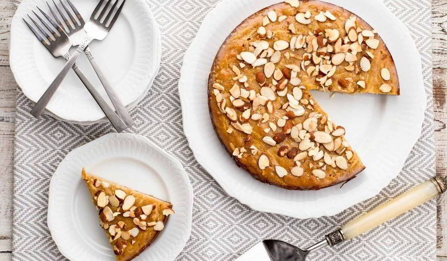 Рецепт миндально-яблочный пирог