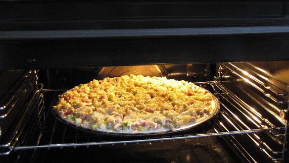 ШАГ 11. открытый пирог с мясом, картофелем и цукини