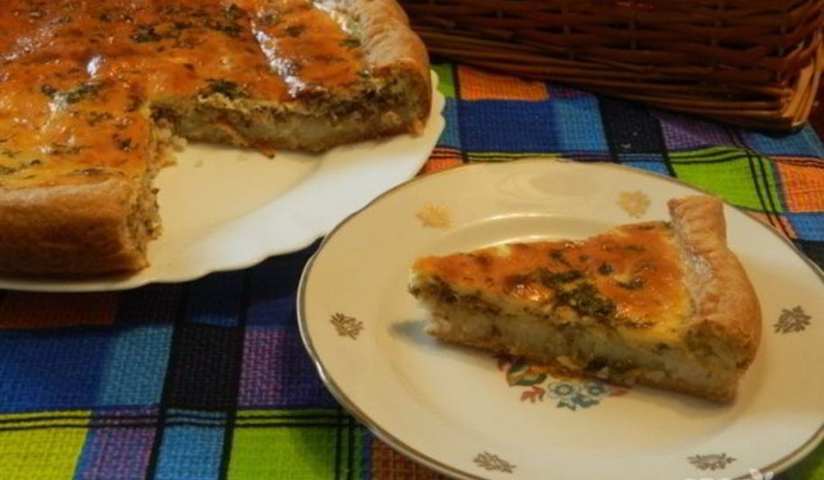 Рецепт открытый пирог с сайрой