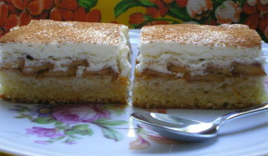 Рецепт персиковый пирог с кремом