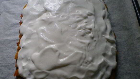 ШАГ 5. персиковый пирог с кремом