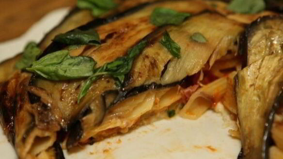 ШАГ 13. пирог из пенне с баклажанами