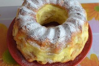 Пирог Перина из яблок