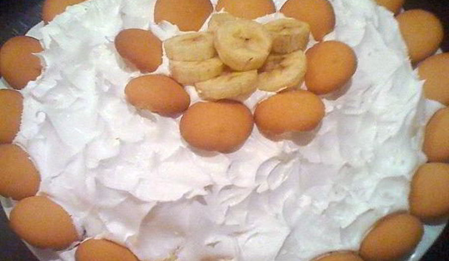 Рецепт пирог-пудинг с бананом