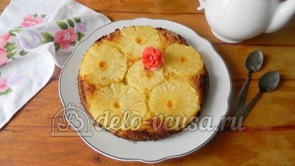 ШАГ 12. пирог с ананасами