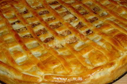 Пирог с фаршем и сыром Прощай талия