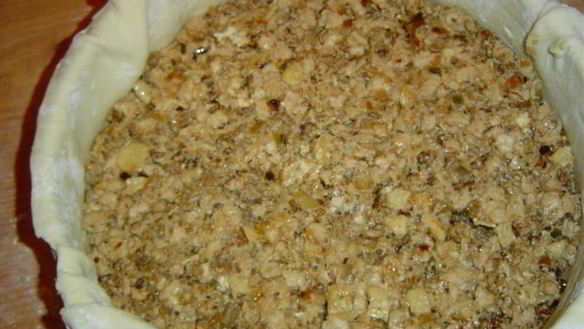 ШАГ 8. пирог с фаршем и сыром прощай талия