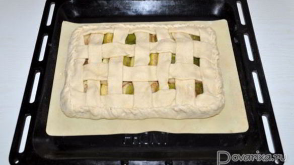 ШАГ 4. пирог с фруктами из теста без подъема