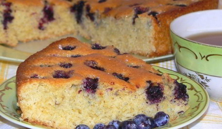 Рецепт пирог с голубикой