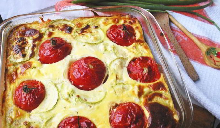 Рецепт пирог с кабачками и фетой на основе из риса
