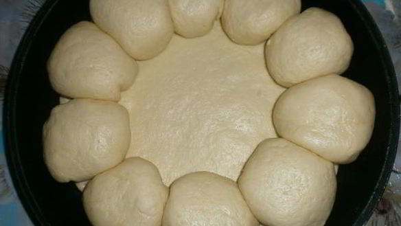 ШАГ 16. пирог с хрущевского теста с омлетом