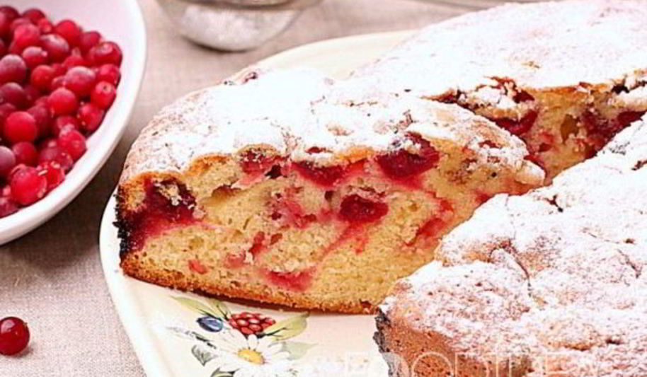 Рецепт пирог с клюквой