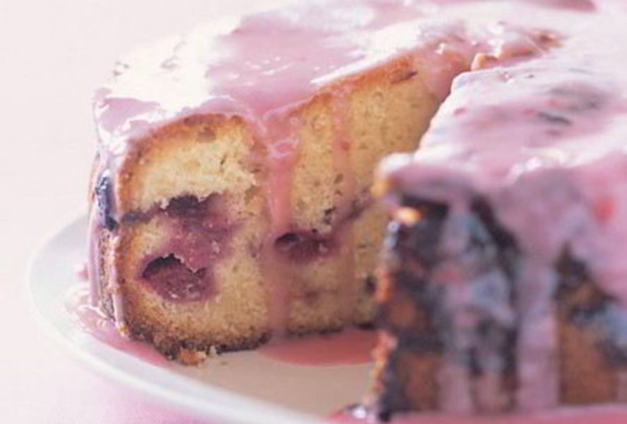 Пирог с малиной