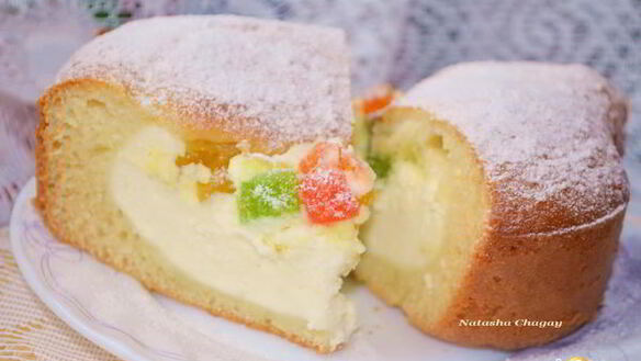 ШАГ 6. пирог с творожной начинкой