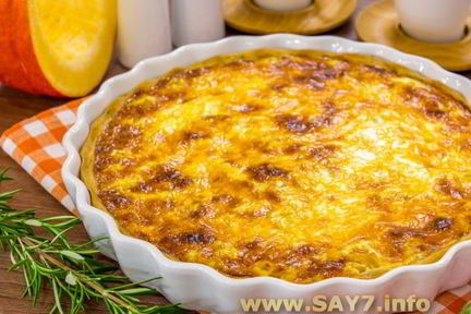 Пирог с тыквой и курицей