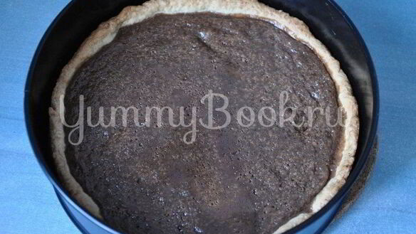 ШАГ 10. пирог с яблоками, карамелью и шоколадом