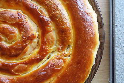 Пирог Спираль с мясной начинкой