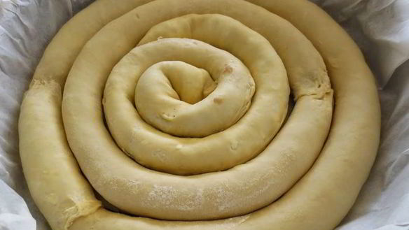 ШАГ 17. пирог спираль с мясной начинкой