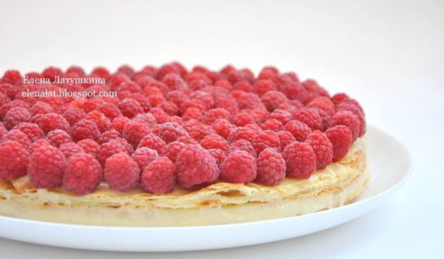 Рецепт польский пирог с малиной