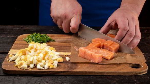 ШАГ 2. рыбный пирог с рисом