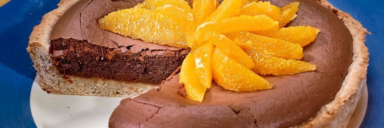 Шоколадный пирог с апельсином