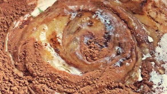 ШАГ 20. шоколадный пирог с бананами