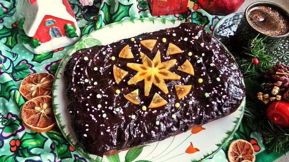 ШАГ 26. шоколадный пирог с бананами