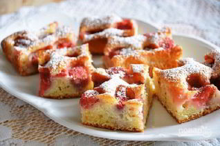 Сметанный пирог простой в духовке