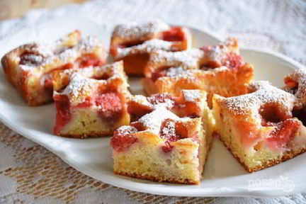 Сметанный пирог простой в духовке