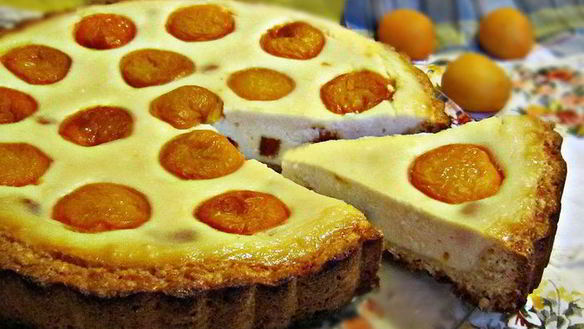 ШАГ 16. творожный пирог с абрикосами глазунья