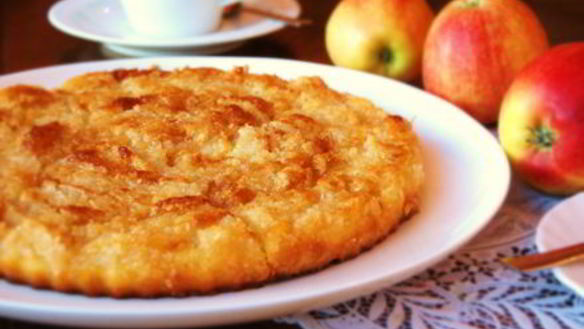 ШАГ 8. творожный пирог с яблоками и кокосовой карамелью